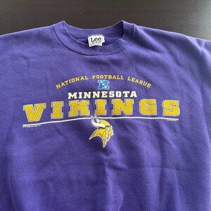 Vintage y2k 2001 Lee Sport Minnesota Vikings Mens Sweatshirt Size XL